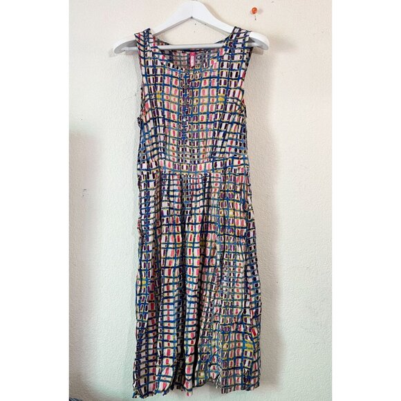 Plenty by Tracy Reese Womens Printed Sleeveless Casual Dress Size 12 Multicolor - Picture 1 of 12
